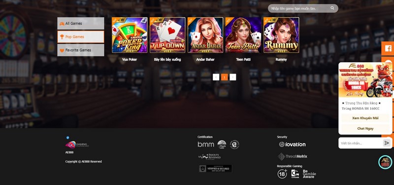 Game Bài Đổi Thưởng Ae888 Mang Đến Cơ Hội Giải Trí Ăn Tiền Thật