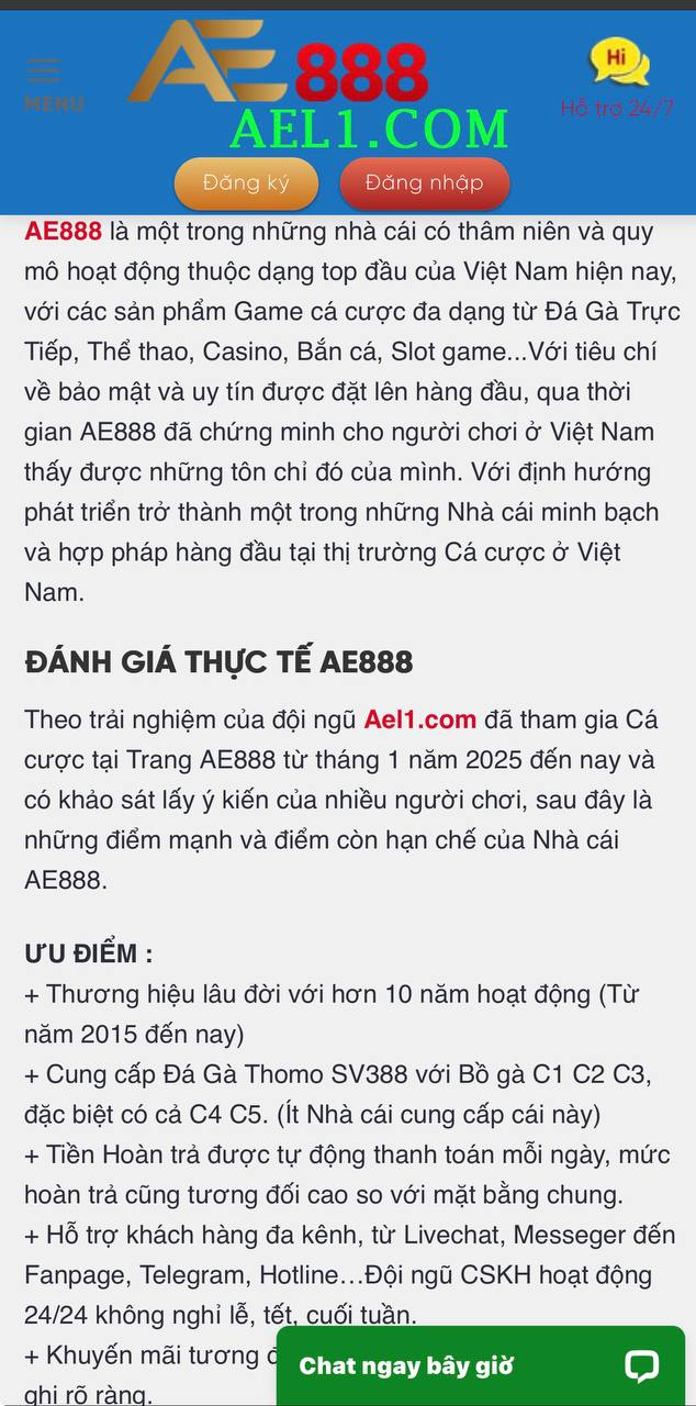 Giao diện Ael1.com mới nhất