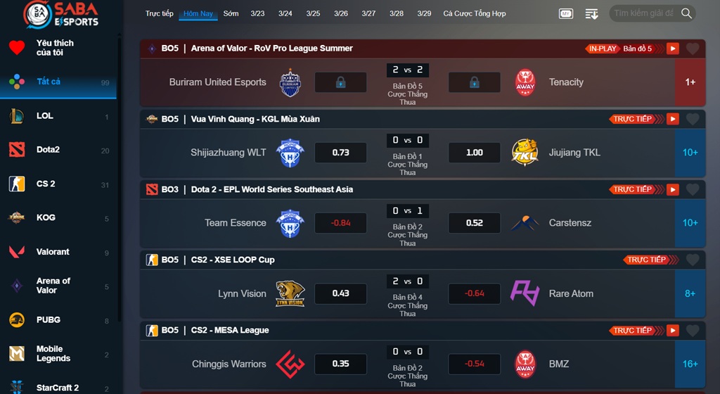 Thể Thao Điện Tử Esports tại AE888